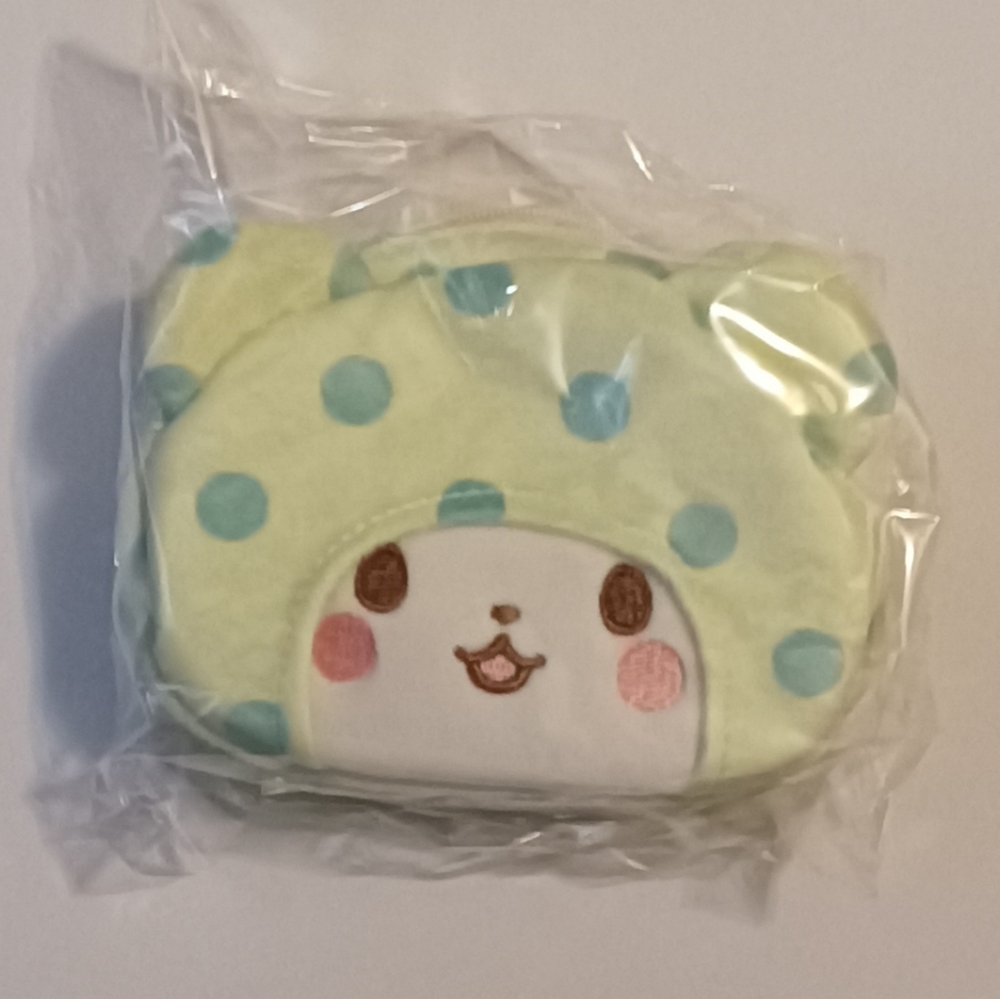 Sanrio Marumofubiyori face plush pouch die cut plush zipped pouch